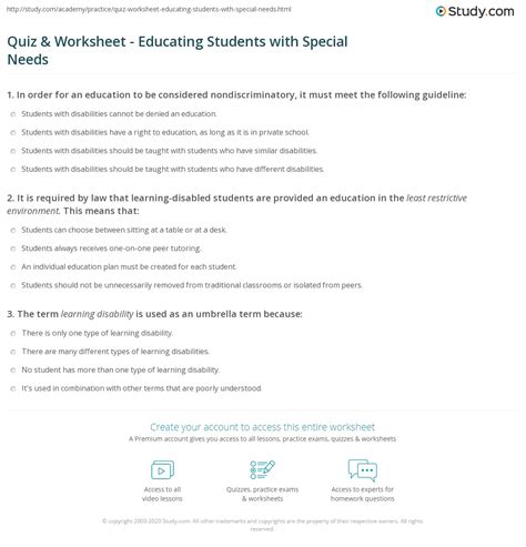 Free Printable Job Skills Worksheets For Special Needs Students