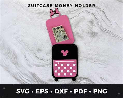 Kids Travel Money Holder Diy Kids Vacation T Kids Suitcase Svg