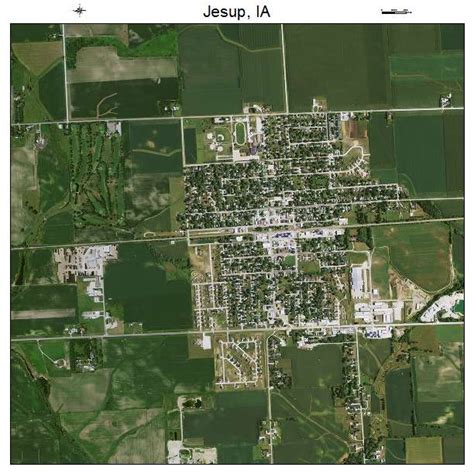 Aerial Photography Map of Jesup, IA Iowa