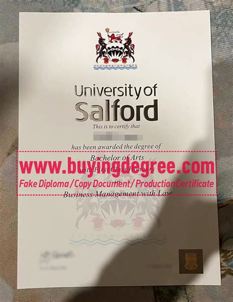 Buy University Of Salford Fake Diploma Your Way To Success