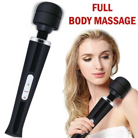 20 Speed 10 Vibration Handheld Vibrating Massager Wand Full Body Massage Stick Ebay