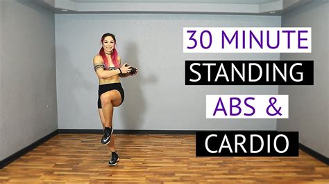 30 Minute No Repeat Standing Abs And Cardio At Home Workout Youtube