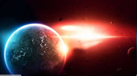 обои : 1366x768 px, Столкновение, Земля, пространство 1366x768 ...