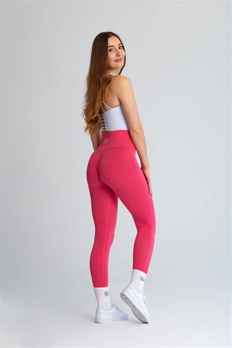 Legginsy POWER PUSH UP różowe