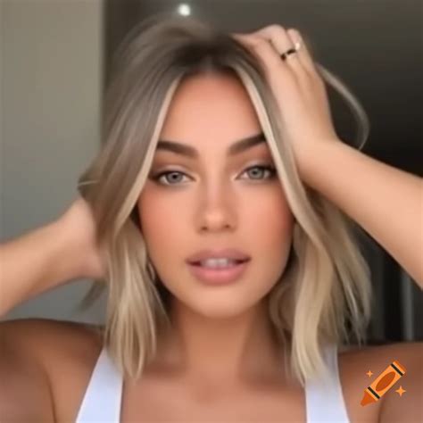 Viral Instagram Video Featuring A Realistic 20 Year Old Blonde Woman On Craiyon
