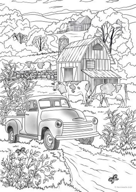 Coloring Pages Of Farms