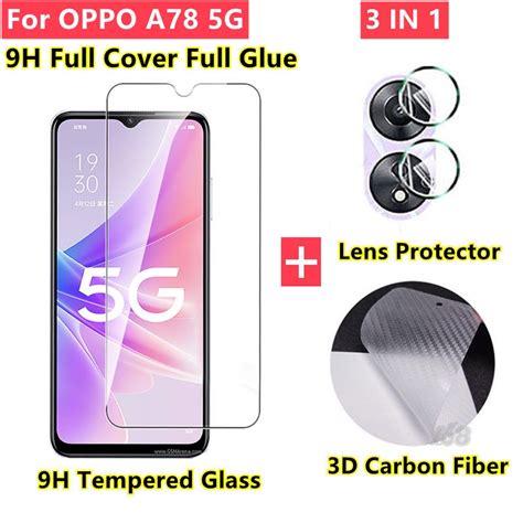 Oppo A78 A98 5g Tempered Glass Oppo A38 A94 A95 A76 A96 A92 A57 2022 A55 A77s A77 A5s A7 A12