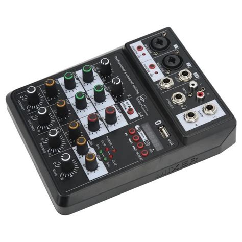 Fdit Panneau De Mixage De Son Console De Mixage Sonore Bluetooth 4