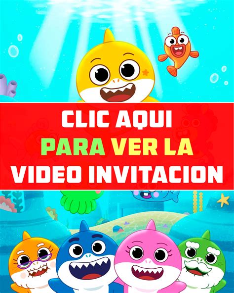 Video Invitaci N De Cumplea Os De Baby Shark Personalizada