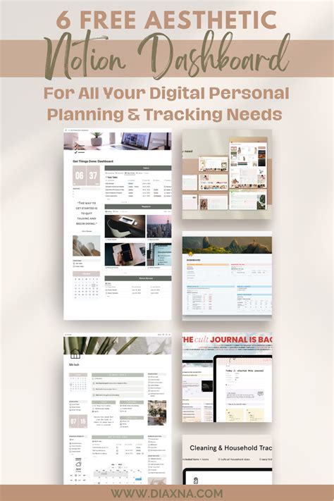 Aesthetic Notion Dashboard For All Your Digital Personal Planning