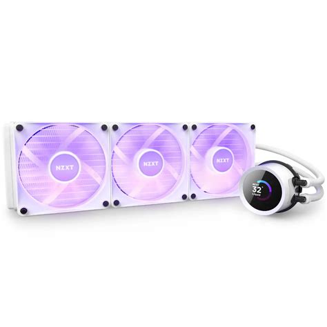 NZXT Kraken 360 White RGB Fans AIO Cooler Falcon Computers