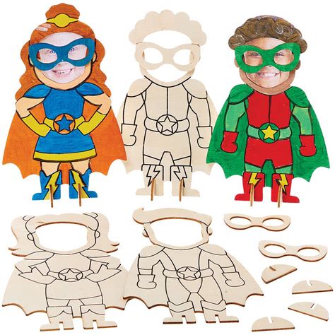 Star Hero Wooden Photo Frames Baker Ross