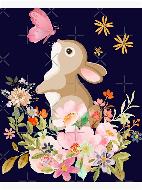 Curious Rabbit Poster For Sale By Dhwani1 Redbubble