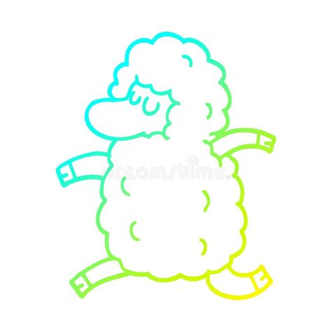 Sheep Running Stock Vector Illustration Of Wool White