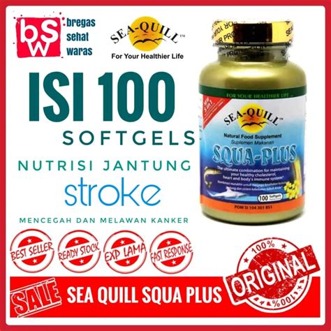 Sea Quill Squa Plus Isi S Seaquill Squalene Omega Salmon Minyak