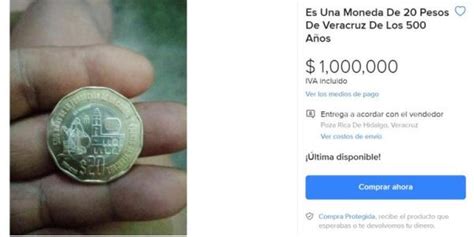 Revisa tu cartera Moneda de 20 pesos se vende en un millón