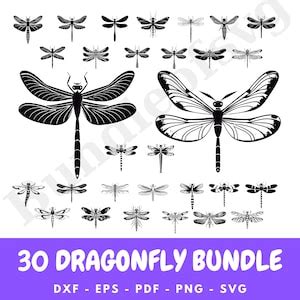 Dragonfly Svg Bundle Dragonfly Svg Cut Files For Cricut Dragonfly Png