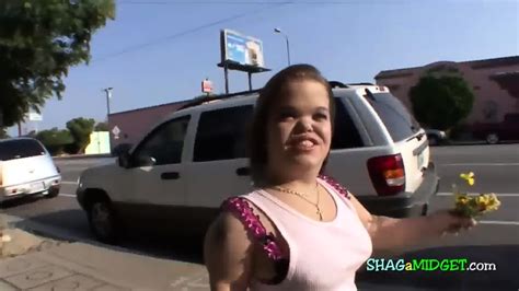 Brunette Midget Loves Black Cock