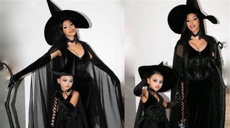 Cardi B Daughter Kulture Drop Jaws In Matching Witch Costumes For