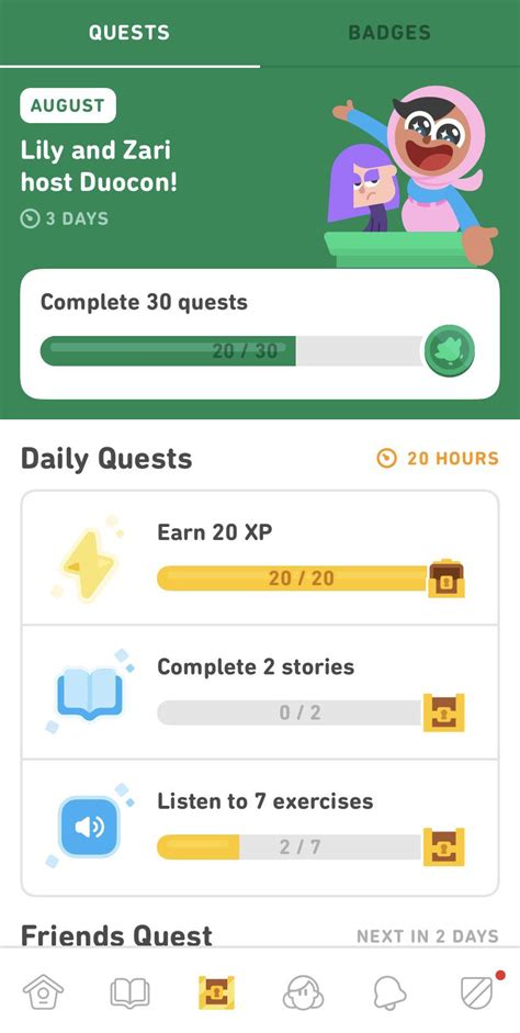 Quests For Challenges R Duolingo