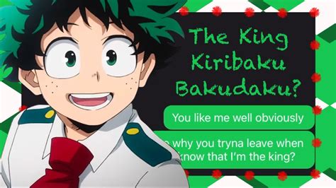 The King Bakudeku Mhabnha Text Lyric Prank Kiribaku Youtube