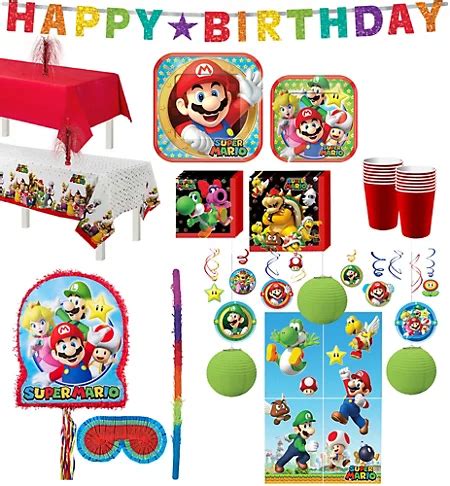 Super Mario Party Supplies - Super Mario Birthday Ideas | Party City