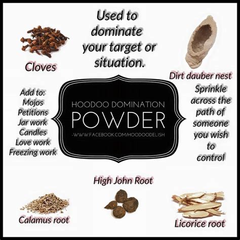 Hoodoo - Domination Powder Hoodoo Conjure Rootwork, Hoodoo Spells, Magick Spells, Pagan, Dark ...