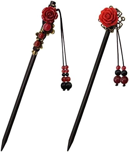 Amazon Pieces Chinese Hair Chopsticks For Women Retro Wooden