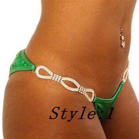 New Style Circle Shape Crystal Diamond Silver Metal Bikini Connectors