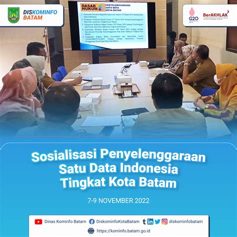 Sosialisasi Penyelenggaraan Satu Data Indonesia Tingkat Kota Batam