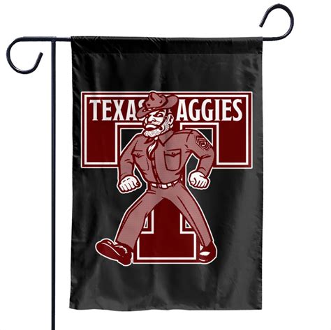 Vintage Texas Aggies Mascot Logo Clean - Aggies - Garden Flags sold by ...