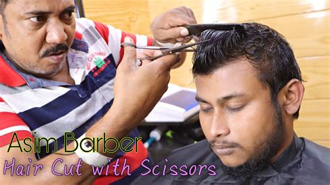 Asmr Haircut With Scissors Asim Barber Unique Technique Of Hair