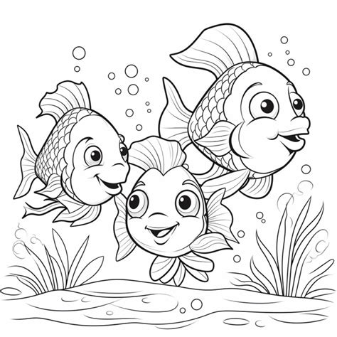 Regenbogenfisch Und Seine Freunde Happycoloring Net