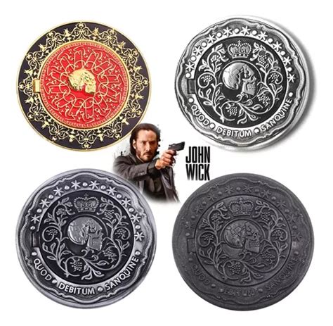 Moneda Coleccion John Wick Pagar Pacto De Sangre Cosplay En