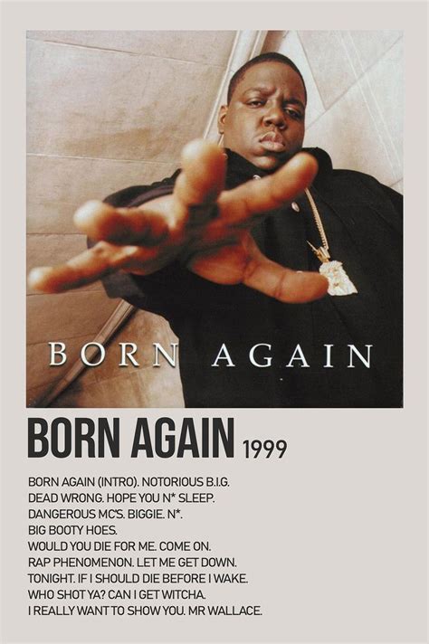 Born Again By The Notorious B.I.G. Minimalist Album Poster | Notorious ...