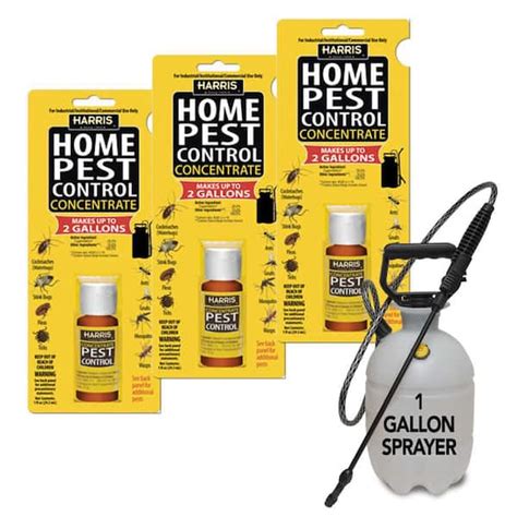 Harris 1 Oz Pest Control Concentrate And 1 Gal Tank Sprayer Value Pack 3 Pack 3hpc Tankvp