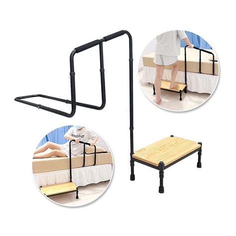 Zelen Medical Step Stool Bed Rails For Elderly Bed Steps For High Beds