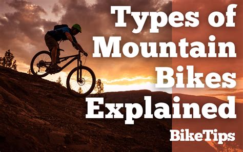 types  mountain bikes explained ultimate guide