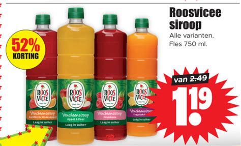 Roosvicee Limonadesiroop Folder Aanbieding Bij Dirk Details