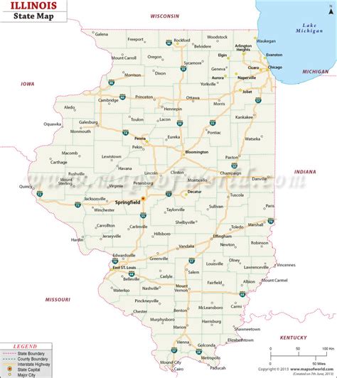 map of illinois