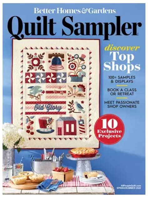 Better Homes Gardens Quilt Sampler Spring Summer 2022 072440142657