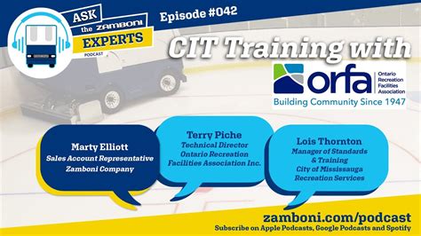 Ask The Zamboni Experts Podcast EP 042 CIT Training With ORFA YouTube