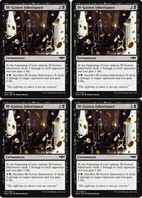 Mtg X Ill Gotten Inheritance Ravnica Allegiance C Ebay