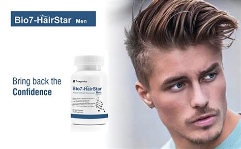 Trexgenics® Bio7 Hairstar Men Advanced Hair Support Tricho Complex One A Day Formula 60 Veg