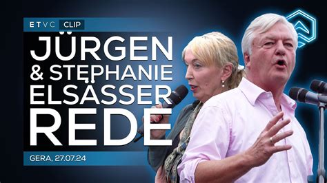 Komplette REDE von JÜRGEN STEPHANIE ELSÄSSER Gera 27 07 24 YouTube