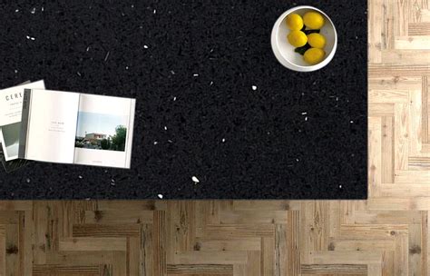 Black Sparkle Quartz Worktops Mos Stonex
