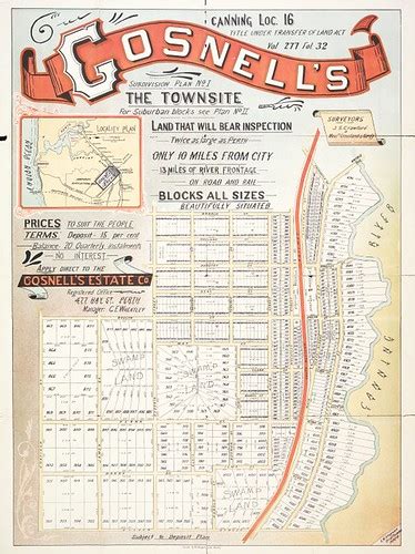 Gosnells: subdivision plan no.1 : the townsite, 1905 | Flickr