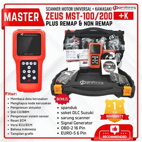 Jual Scanner Motor Injeksi Universal Master Zeus MST200 Plus Dengan