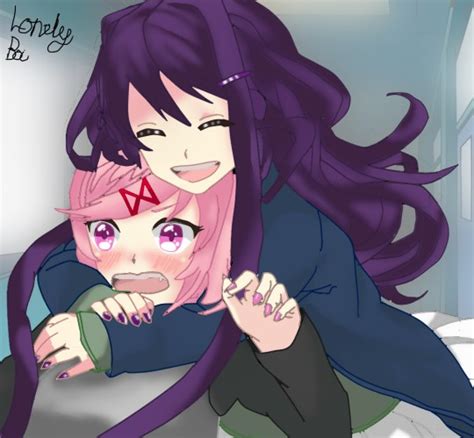 81 Hugging Fanart Natsuki Amaru Xochitl