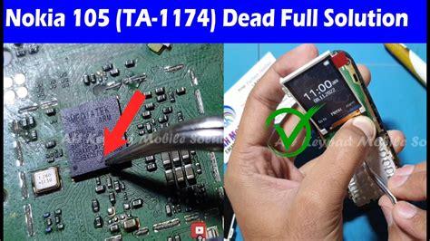 Nokia 105 TA 1174 Dead Power Ic CPU Damaged LCD Ways Jumper YouTube